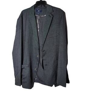 Report Collection Pin Dot Woven Notch Lapel Blazer Extra Large Men's Jacket NEW